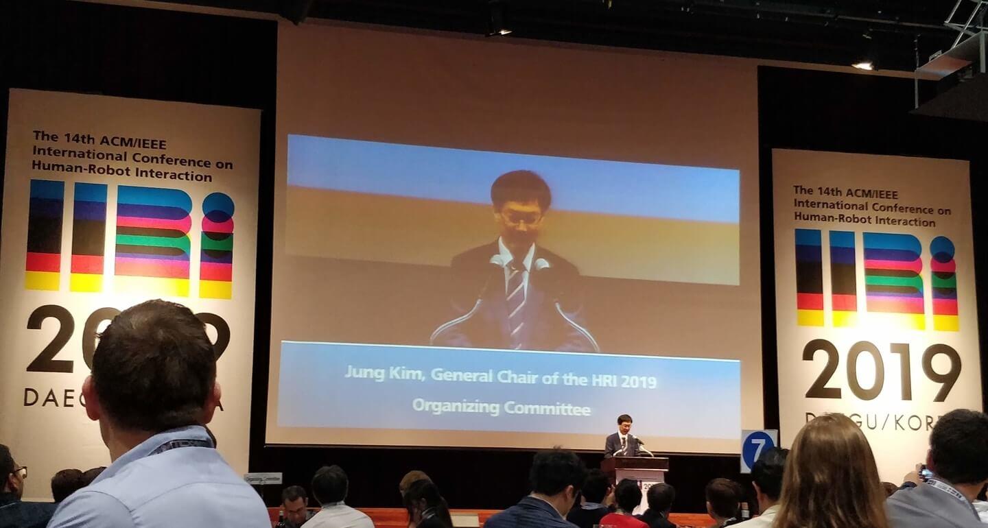 Eyeware: Sponsor & Exhibitor at the Human-Robot Interaction (HRI) 2019, Daegu, South Korea 1 Chairman Speech At The Hri International Conference On Human-Robot Interaction 2019 In Daegu Korea