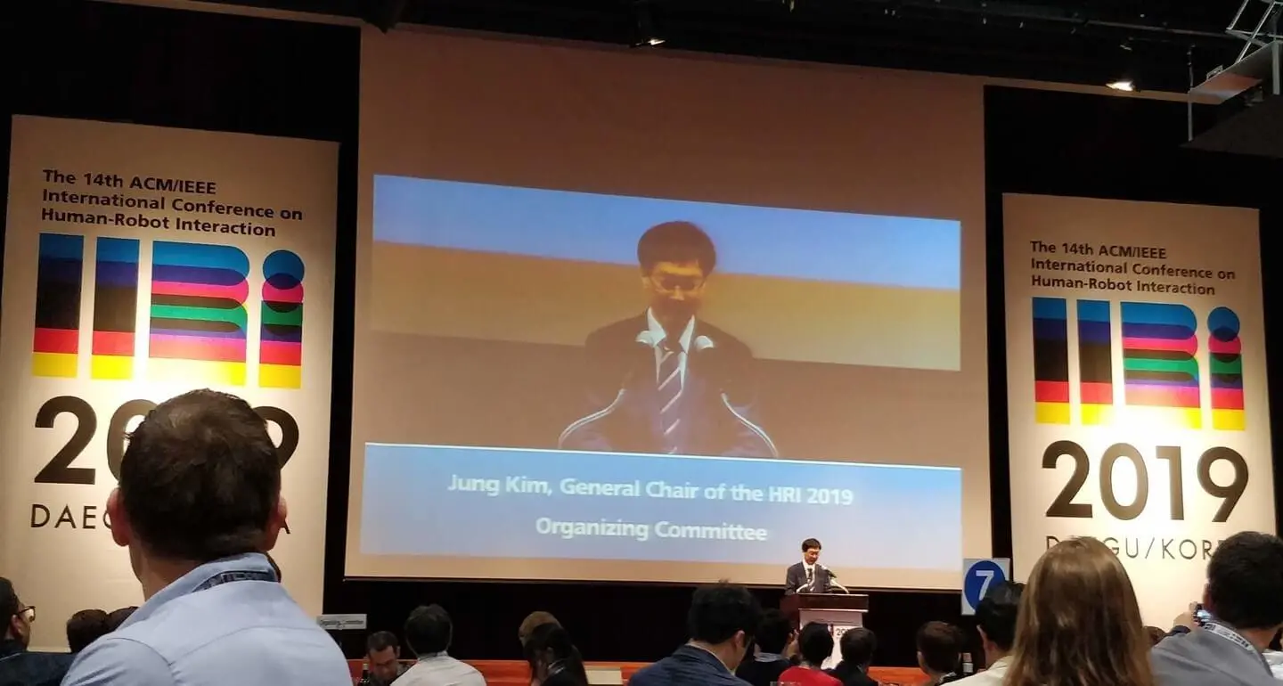 Eyeware: Sponsor & Exhibitor at the Human-Robot Interaction (HRI) 2019, Daegu, South Korea 1 Chairman Speech At The Hri International Conference On Human-Robot Interaction 2019 In Daegu Korea
